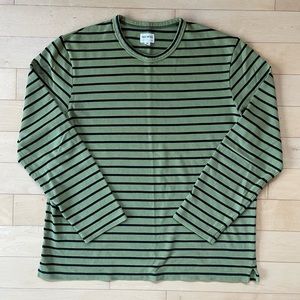 Todd Snyder Japanese Nautical Stripe Tee in Green